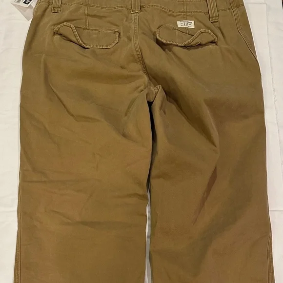 Mens  34X30 Gap Khakis Y2K  Loose Boot Fit Industrial Standard NWT Distressed - Picture 4 of 9